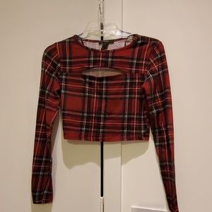 🛑SOLD🛑Flannel crop top